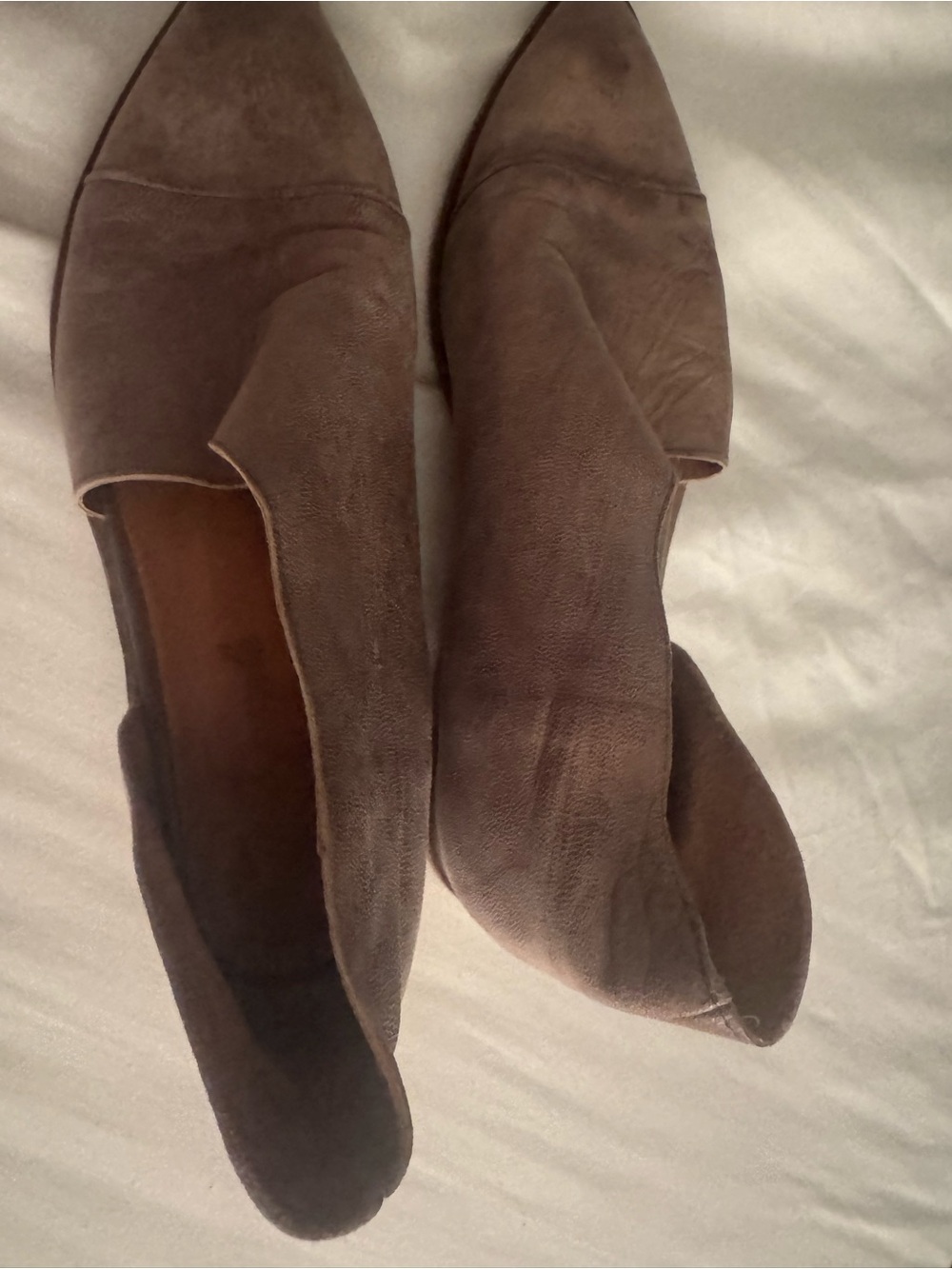 Free people royal flat all leather gray size 40 worn twice